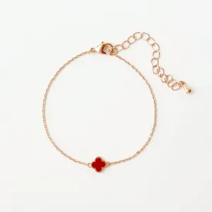 Red Vanya Eternal Clover Bracelet