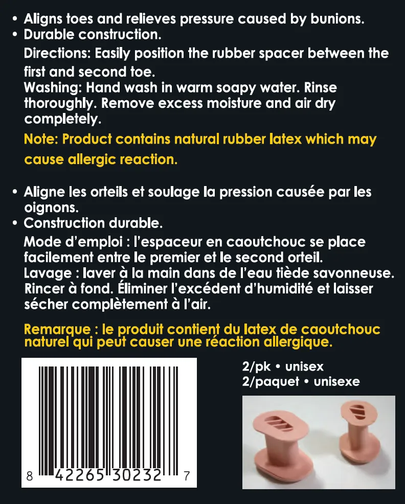 Rubber Toe Spacer