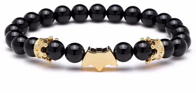 Semi-Precious Stone Vampire Beaded Bracelet