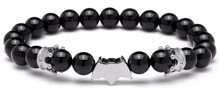 Semi-Precious Stone Vampire Beaded Bracelet