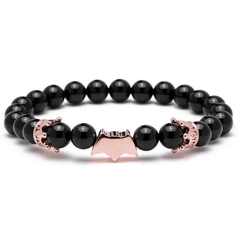 Semi-Precious Stone Vampire Beaded Bracelet