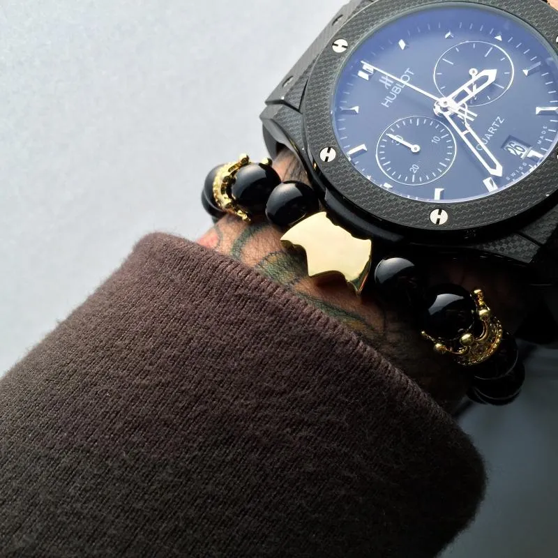 Semi-Precious Stone Vampire Beaded Bracelet