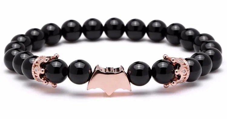 Semi-Precious Stone Vampire Beaded Bracelet