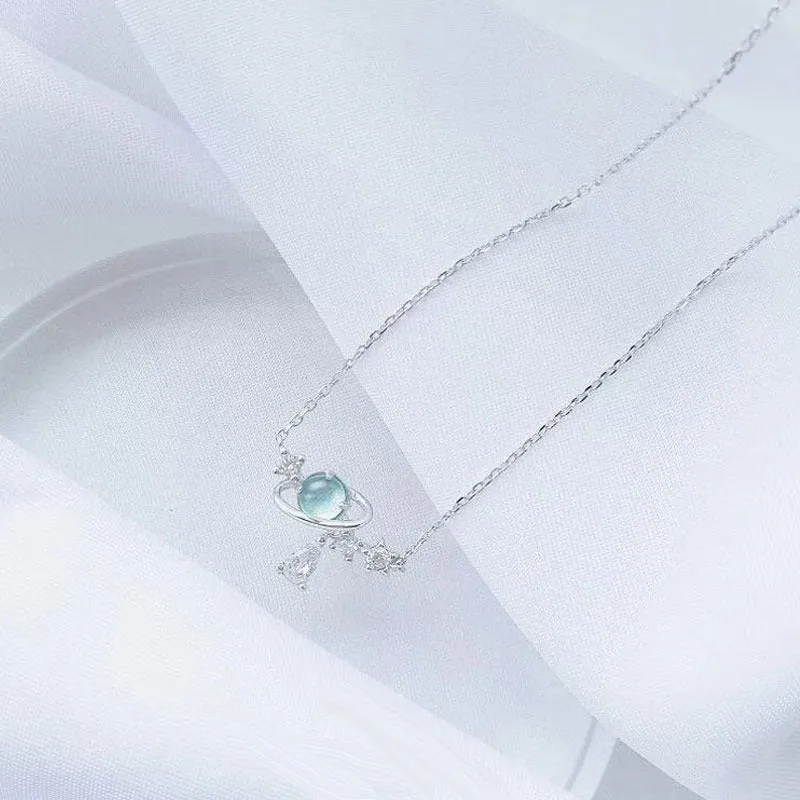 Shimmering Waterdrop Moonstone Pendant Necklaces