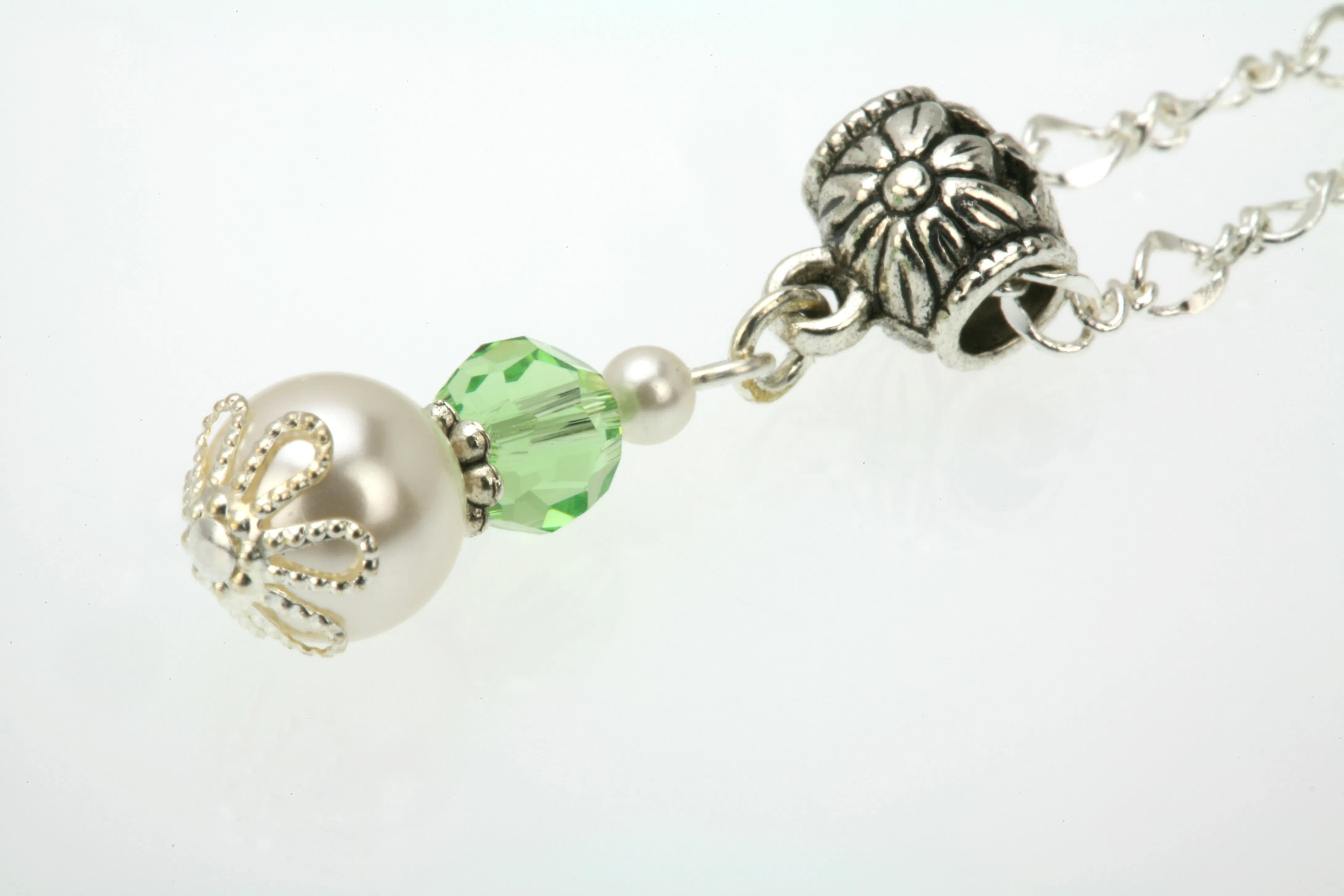 Silver August Birthstone Pendant