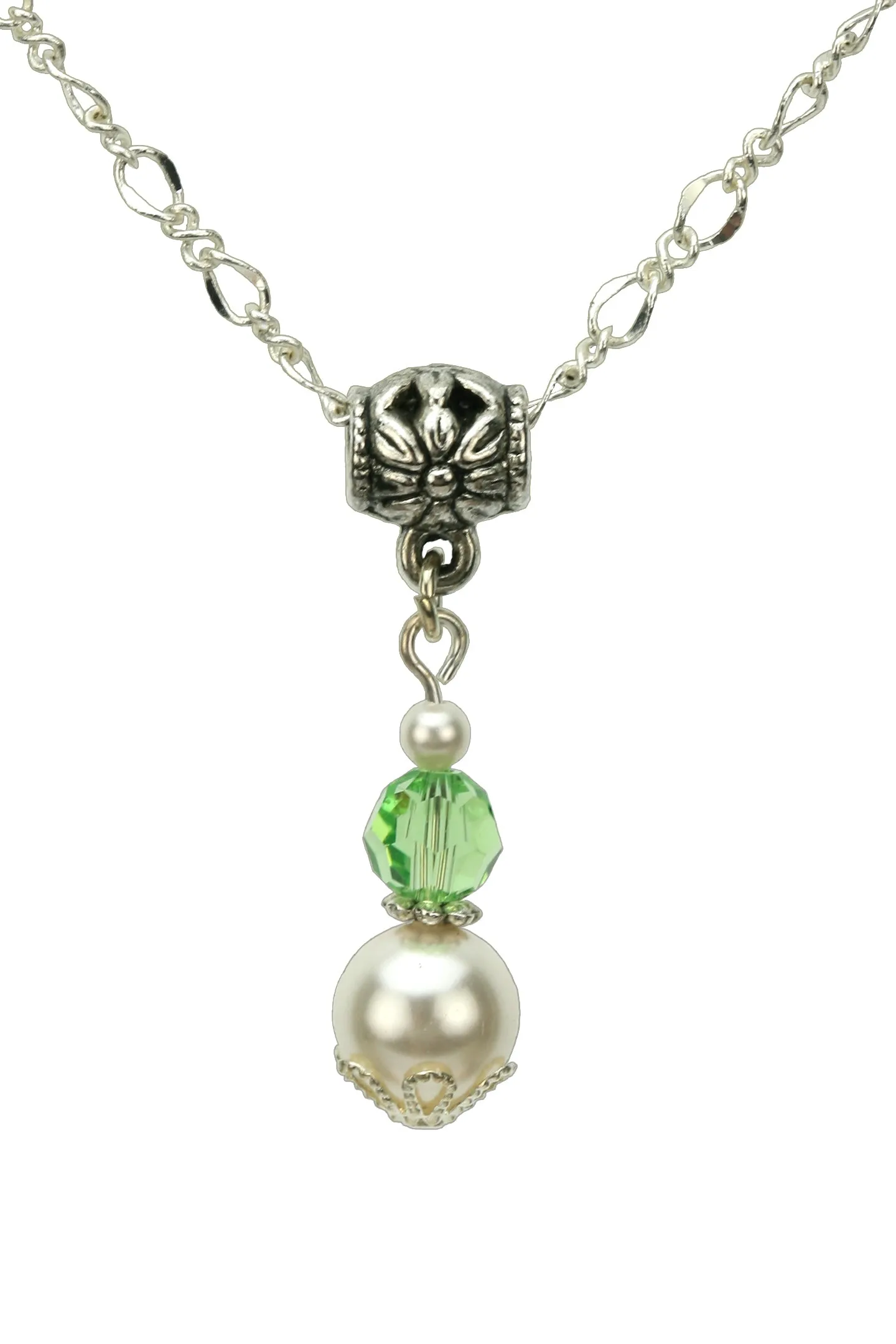 Silver August Birthstone Pendant