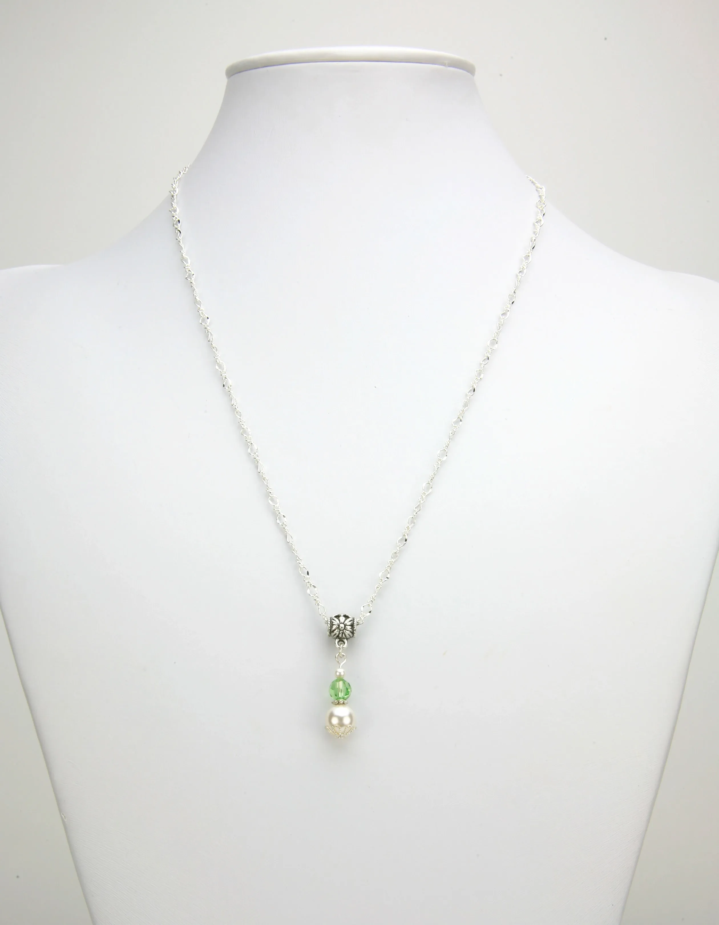 Silver August Birthstone Pendant