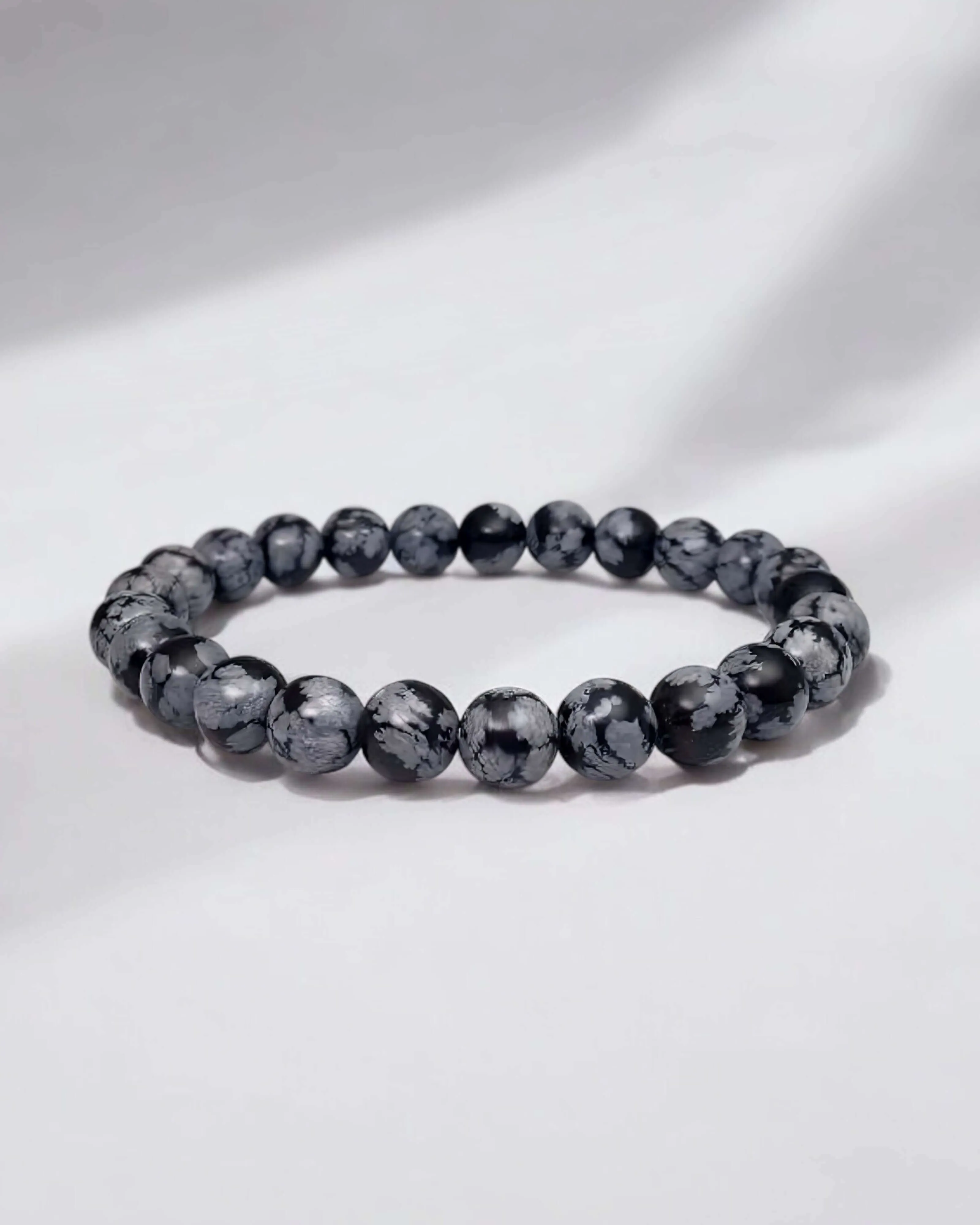 Snowflake Obsidian Energy Bracelet | 8mm