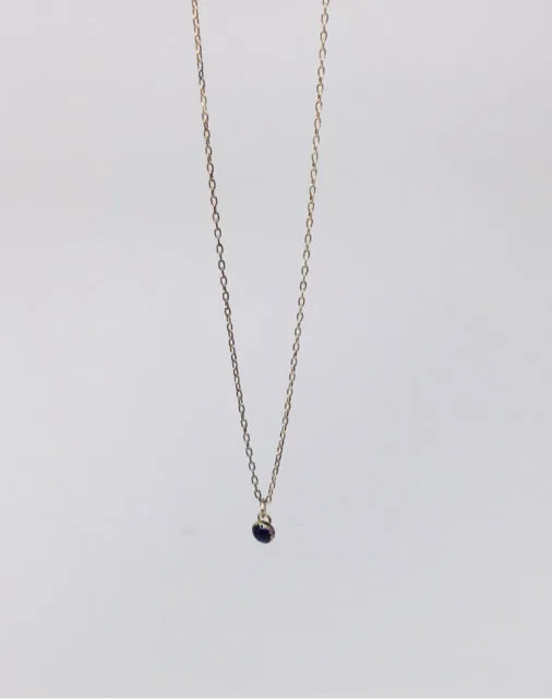 Sterling Silver Necklace with Amethyst