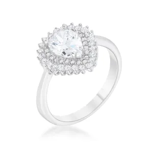 Susan 1.8ct Pear Halo Engagement Ring | 2.3ct