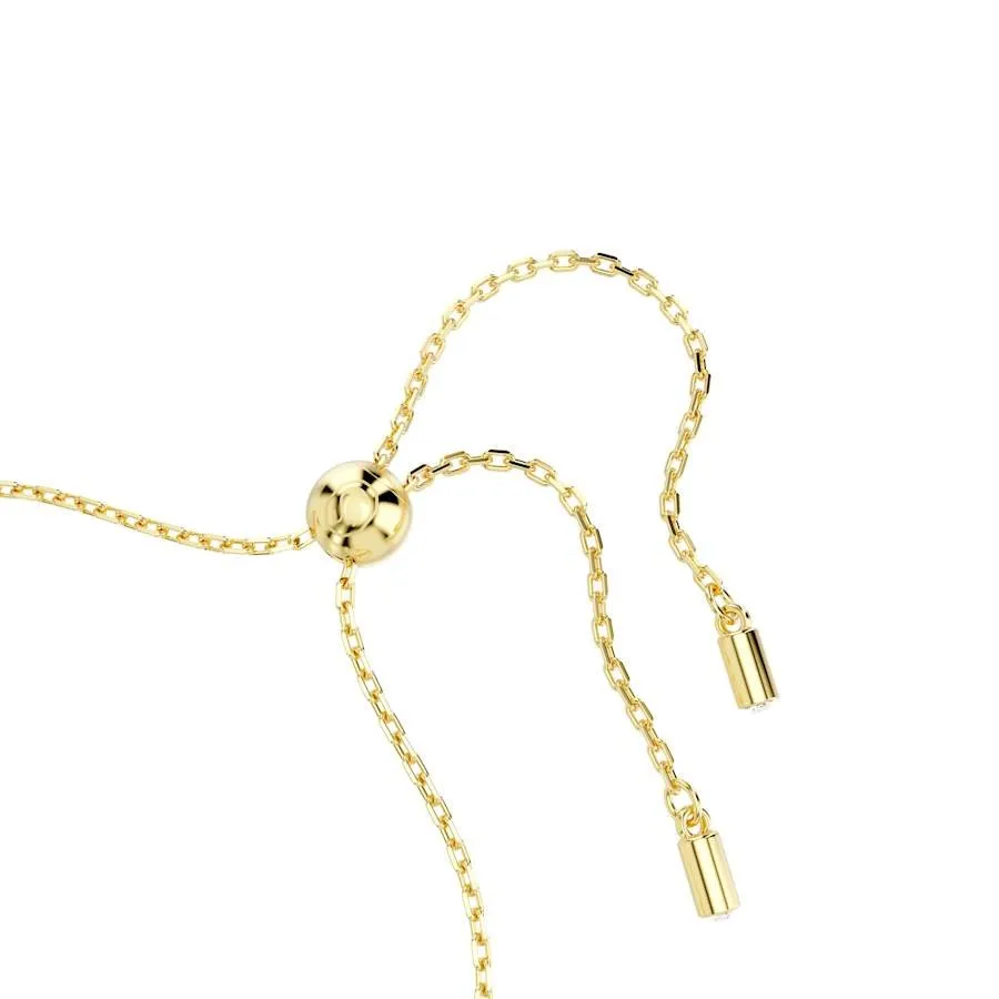 Symbolica Gold-tone Plated Clover Evil Eye, Horseshoe Blue Crystal Pearl Bracelet 5692162
