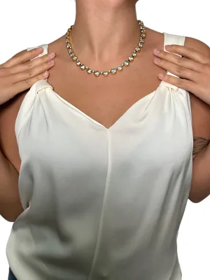 Temple St Clair 18K Gold Blue Moon Necklace NEW