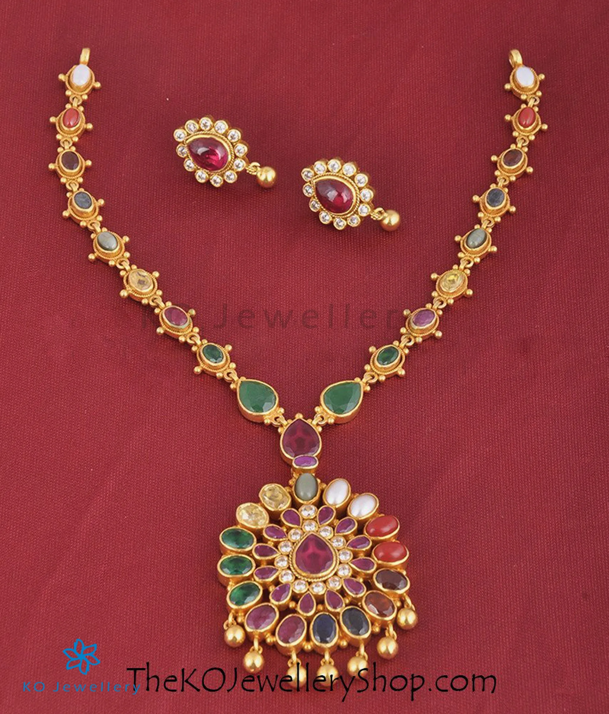 The Noppharat Silver Navarathna Necklace