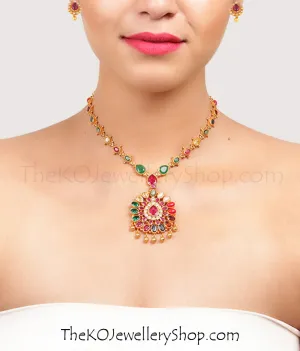 The Noppharat Silver Navarathna Necklace