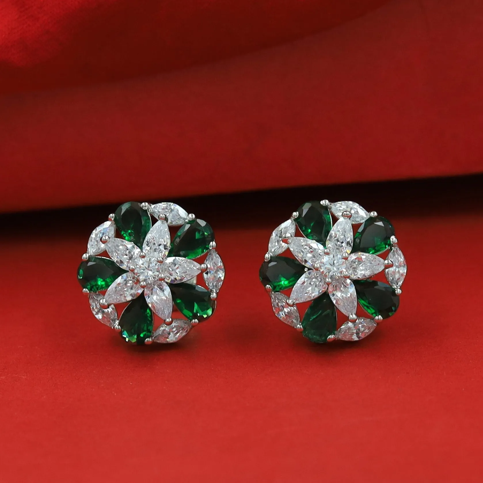 Tops/Studs Zircon/AD Earring 16268-69
