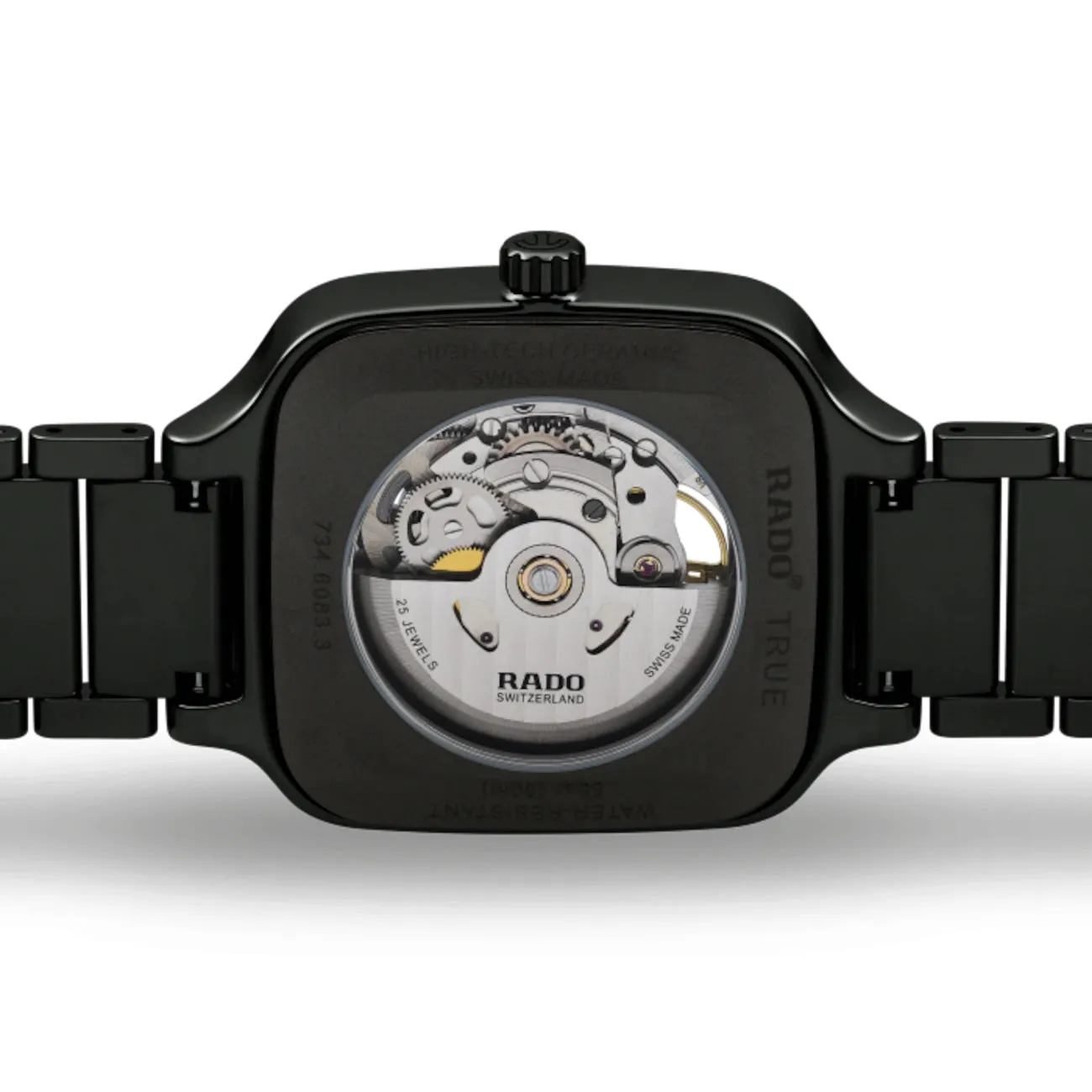 True Square Automatic Open Heart Black