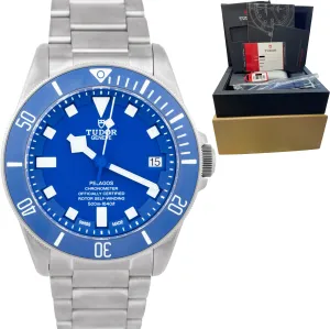 Tudor Pelagos Blue Titanium 42mm Automatic Date Watch 25600 TB CARD BOX