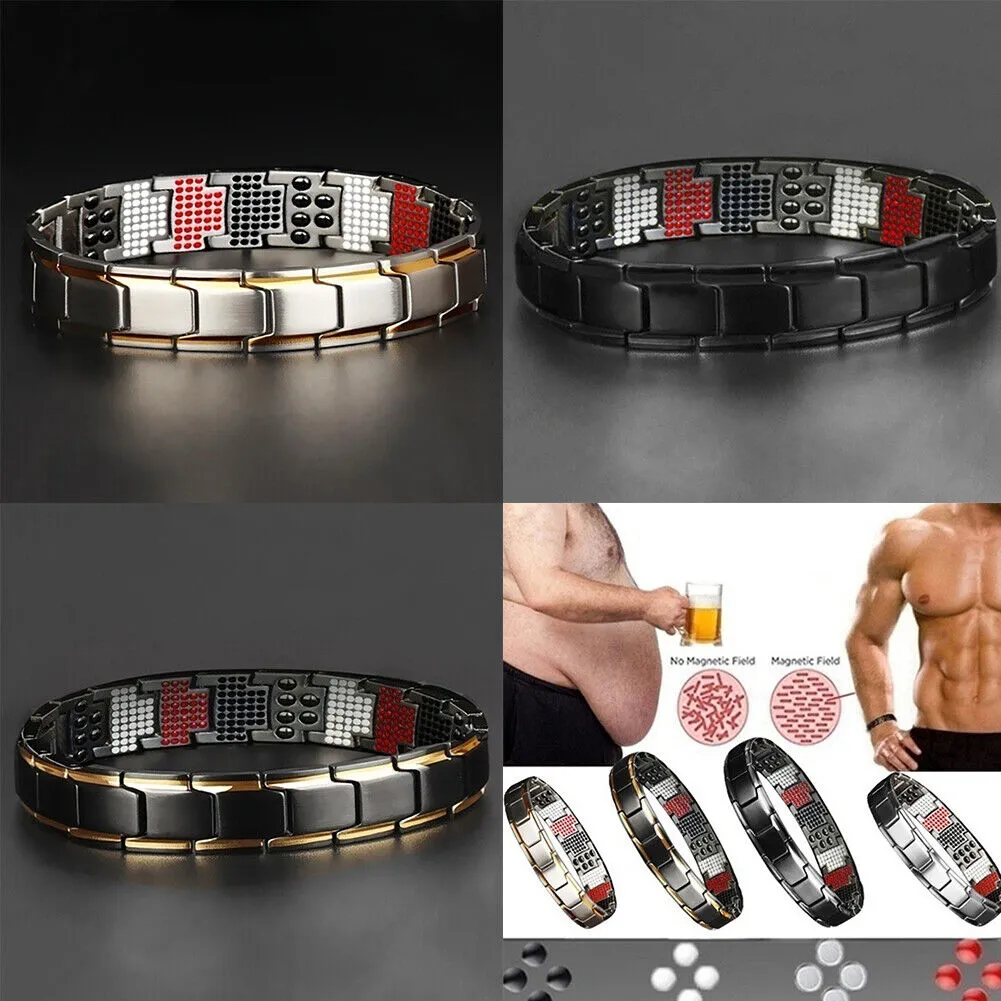 US 1-2 Pc Therapeutic Energy Healing Magnetic Bracelet Therapy Arthritis Jewelry