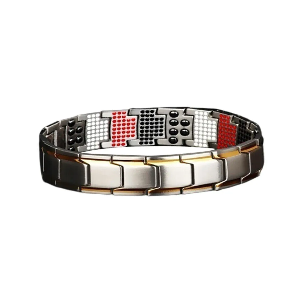 US 1-2 Pc Therapeutic Energy Healing Magnetic Bracelet Therapy Arthritis Jewelry