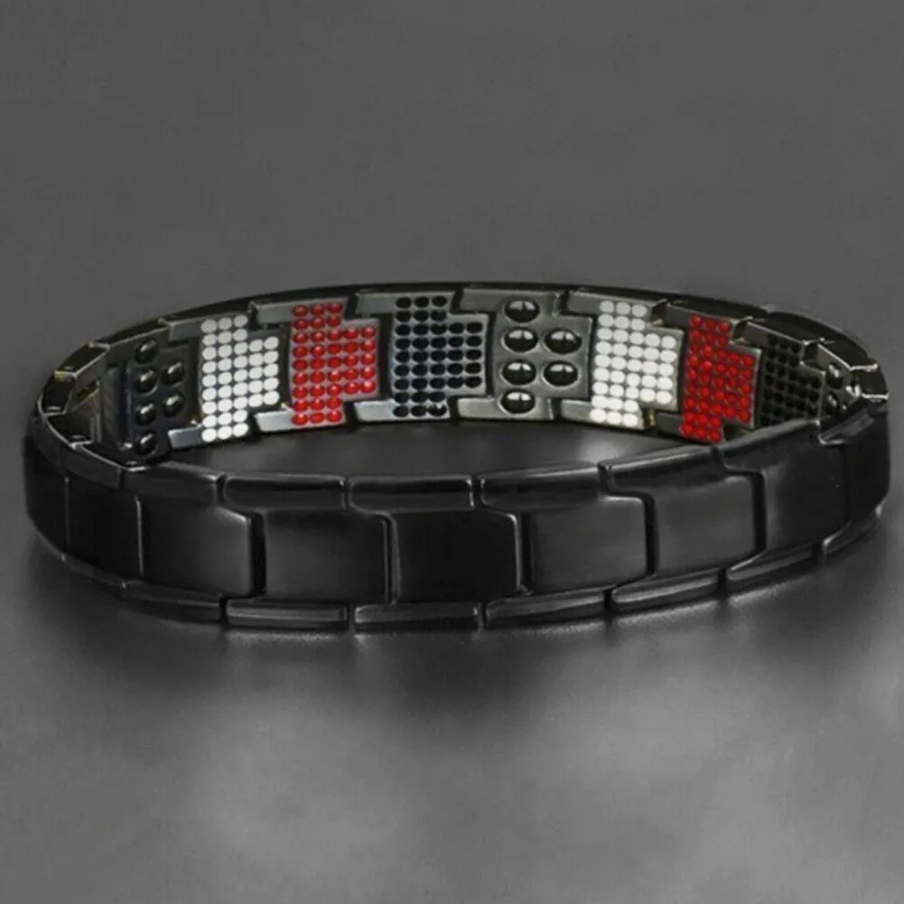 US 1-2 Pc Therapeutic Energy Healing Magnetic Bracelet Therapy Arthritis Jewelry