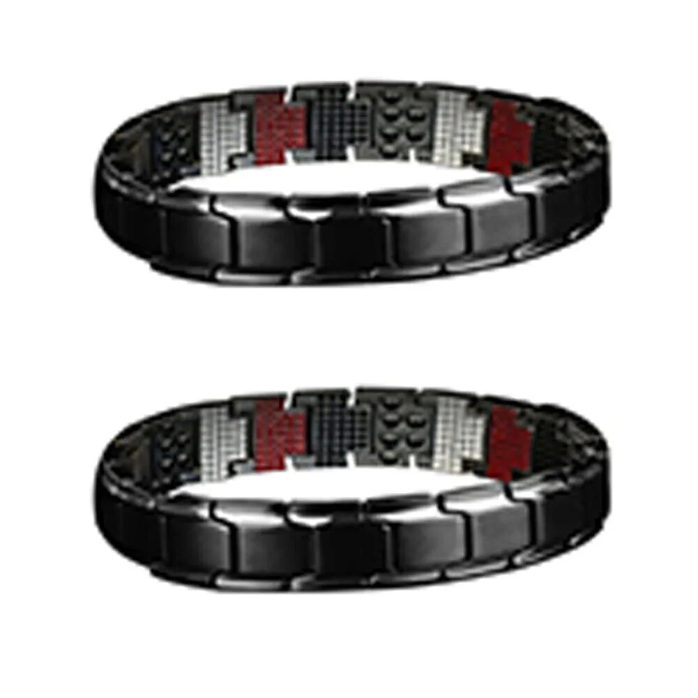 US 1-2 Pc Therapeutic Energy Healing Magnetic Bracelet Therapy Arthritis Jewelry