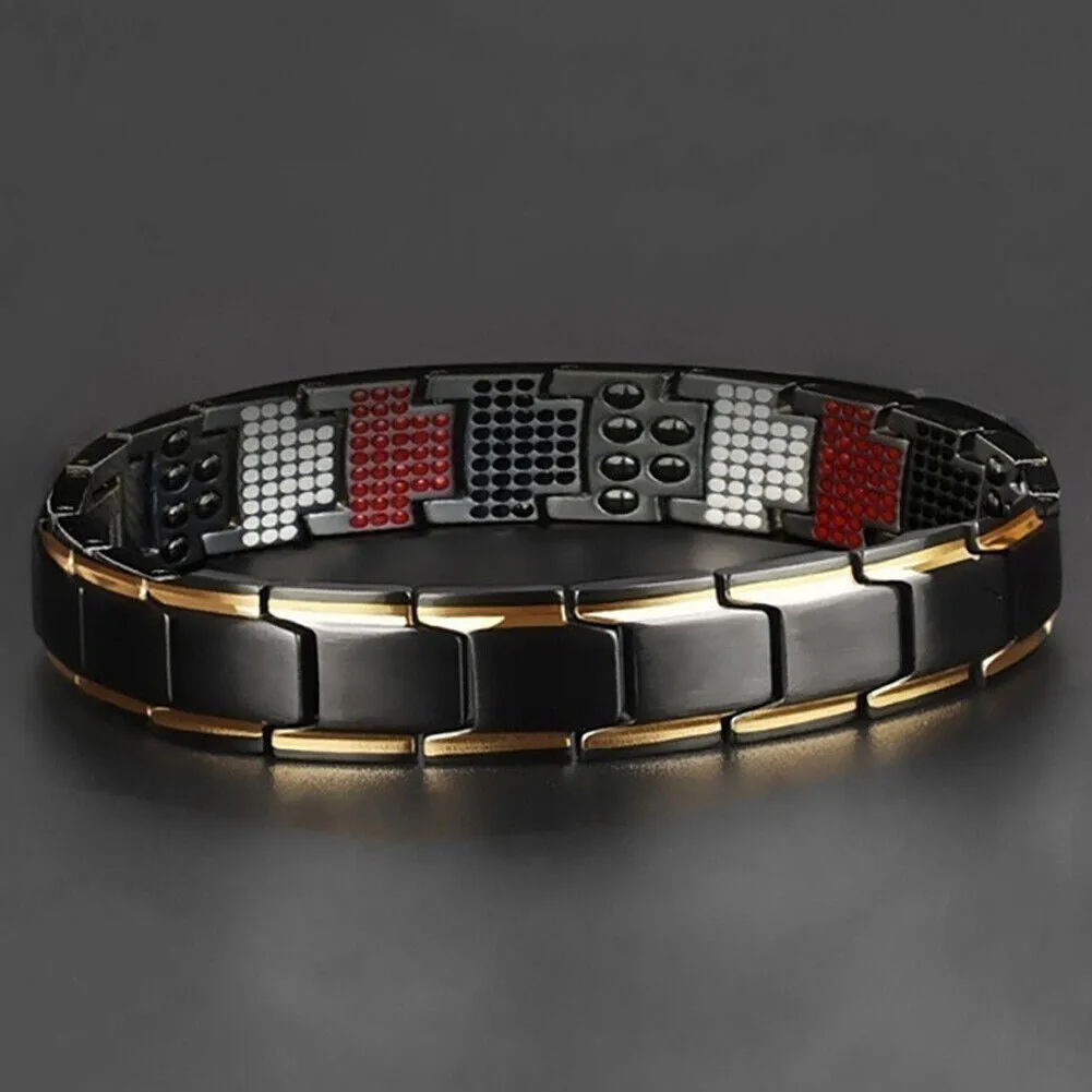 US 1-2 Pc Therapeutic Energy Healing Magnetic Bracelet Therapy Arthritis Jewelry