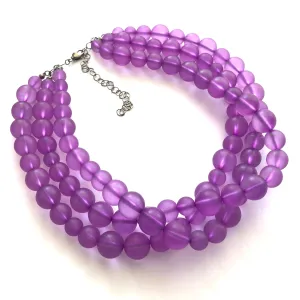 Violet Frosted Morgan Necklace