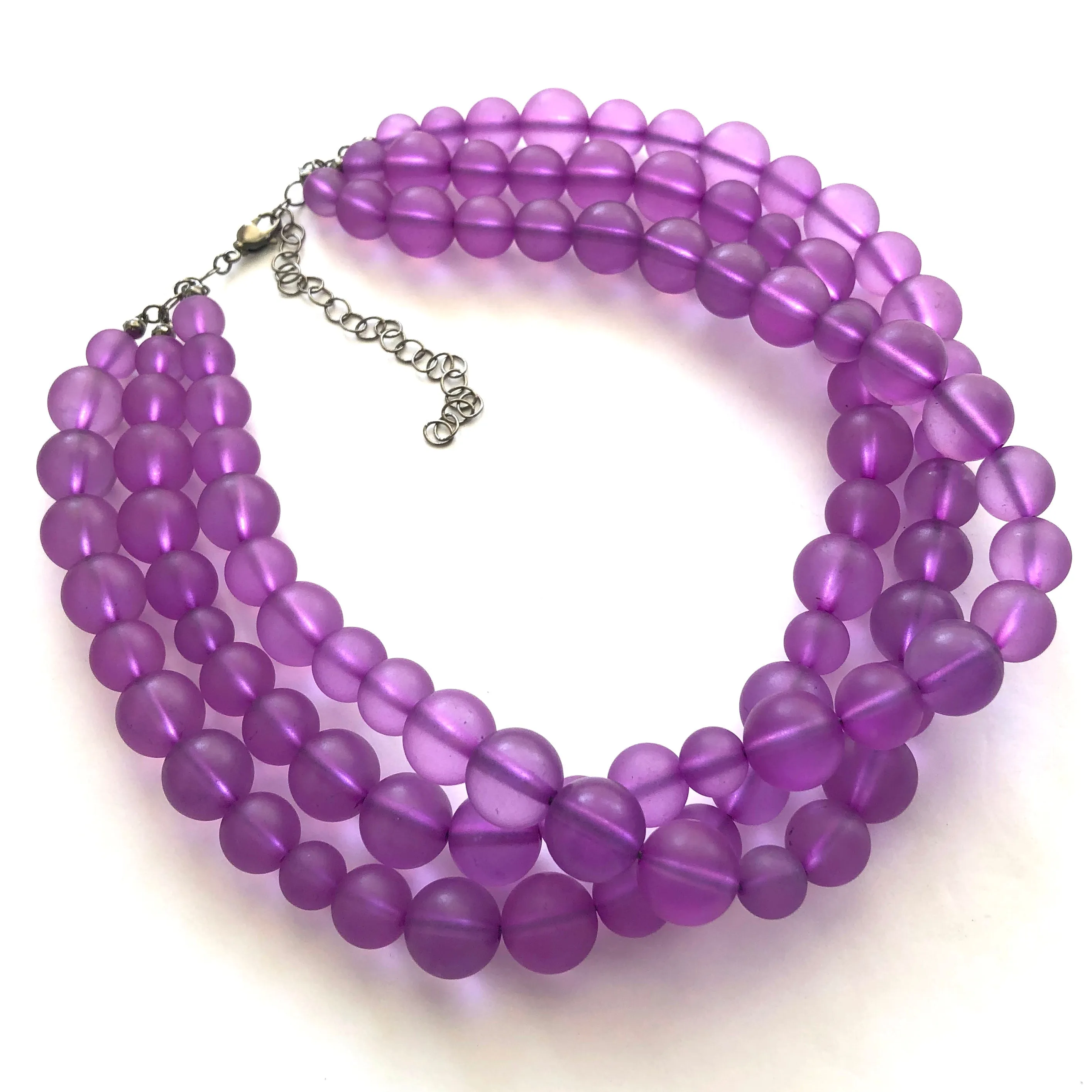 Violet Frosted Morgan Necklace