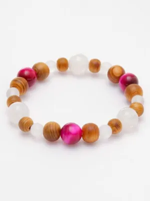 YAKUSUGI x MOONSTONE x ROSE TIGER EYE Bracelet